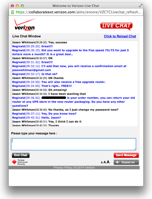 Verizon Chat